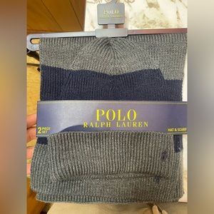 Polo Hat and Scarf Combo